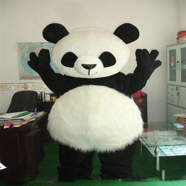 2019 Costume da mascotte panda classico costume da mascotte orso costume da mascotte panda gigante 245S