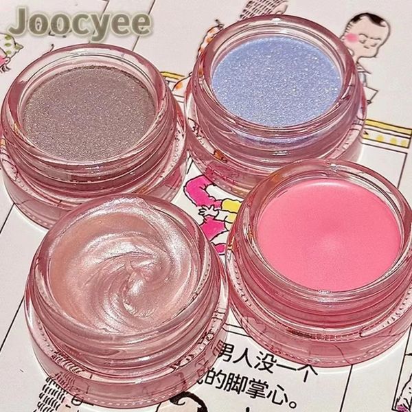 Blush Joocyee Pink Power Matte Blush Cream Shimmer Eyeshadow Palette Waterproof Makeup Fard Ombretto altamente pigmentato per donna 231030