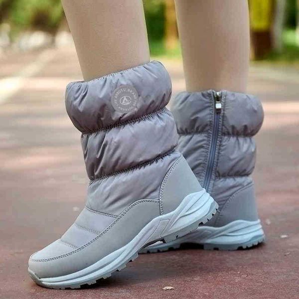 Botlar Büyük Pamuk Ayakkabı Kadın Yeni Eğlence Moda Şemsiye Bez Peluş Kalın Sıcak Kar Botları Büyük 220920