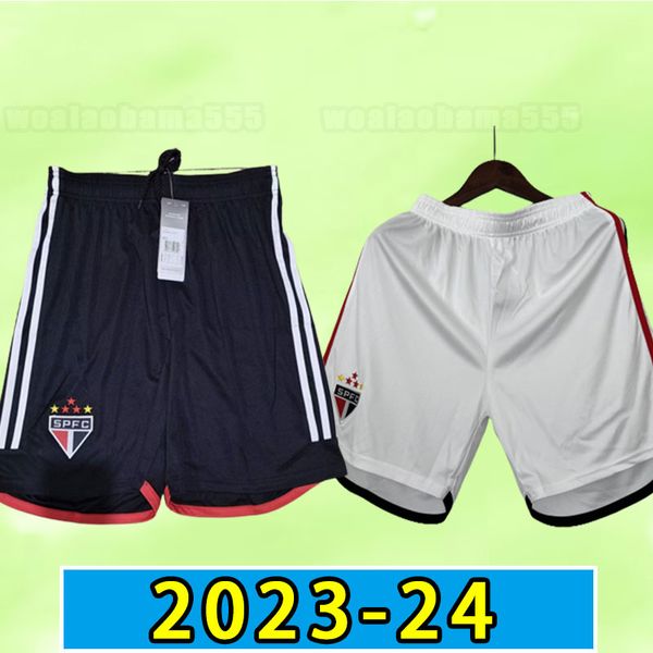 23/24 Sao Paulo Fußballshorts 2023 2024 DANI ALVES Männer Luciano Igor Gomes Pablo Camisa Fußballhosen Heimweg