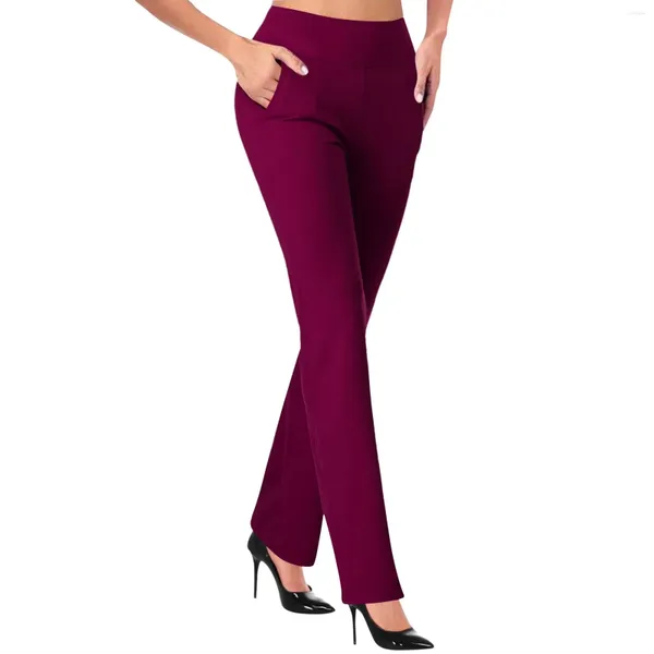 Pantaloni da donna Leggings invernali per donna Leggins spessi caldi Velluto tinta unita Calza elastica a vita alta