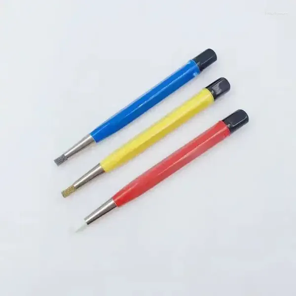 Kits de reparo de relógio 3 peças conjunto de caneta de fio de cobre de limpeza ferramenta de fibra de aço para remoção de ferrugem