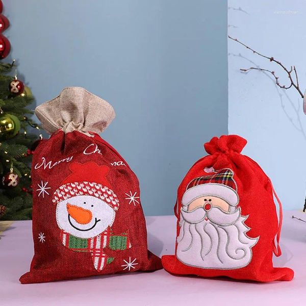 Decorazioni natalizie Decorazioni per la casa nordica Forniture per decorazioni Borsa regalo per Babbo Natale Borse in tessuto non tessuto