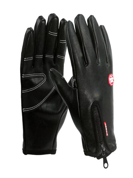 Спортивные перчатки Touch Sn из искусственной кожи на молнии для зимней рыбалки, перчатки для фитнеса, бега, езды на мотоцикле2088931