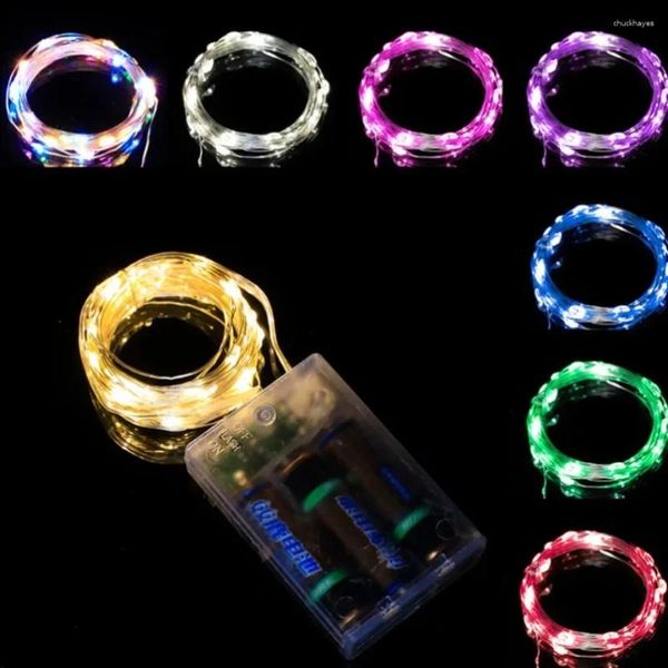 Saiten 5M/30M Kupferdraht LED Lichter String Batterie Box Wasserdichte Girlande Fairy Light Weihnachten Hochzeit Party dekor Urlaub Beleuchtung