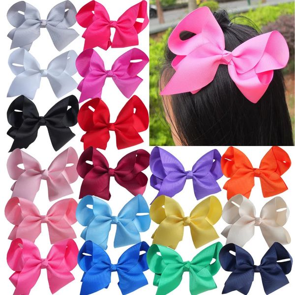 Copricapo Accessori per capelli 40 PZ 6 pollici Grande jo siwa fiocco per capelli clip a coccodrillo Barrettes Fiocchi per capelli Boutique Neonate Forcine Copricapo Accessori per capelli 231030