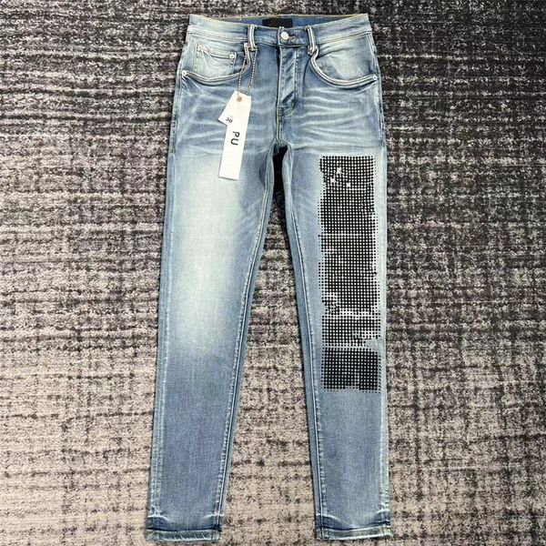 Denim Tears zwarte heren jeans ontwerpers broek designer jeans voor mannen slim fit taps toelopende gescheurde dames hoog getailleerde katoen zwart witte rechte pasvorm skinny broek kleding 38