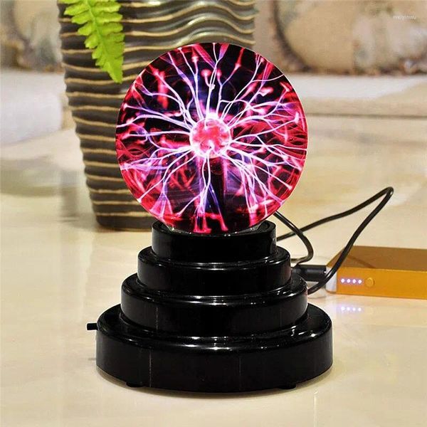 Nachtlichter, magisches Plasma-Kugellicht, 7,6 cm, statische berührungsempfindliche Atmosphäre, Neuheit, Kindergeburtstag, Weihnachtsgeschenk