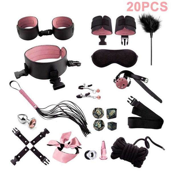 Adulto produtos sexuais eróticos bondage jogos de cama bdsm conjunto mulheres algemas tornozelo manguito restrições brinquedos para casais 231010