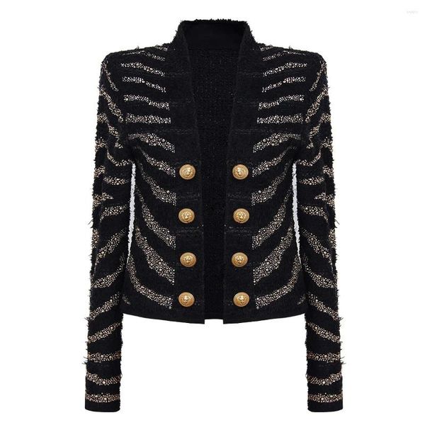 Arbeitskleider Eleganter Luxus 2023 Frühlingsfrauen Klassisches Diamantgestricktes Wolloberteil Strickjacke Jacke Kurzer Rock Y2K Tweed Zweiteiliges Set