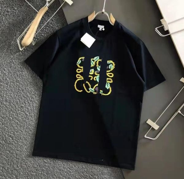 Tees Shirt Mode Männer Frauen Sommer T -Shirt -Buchstaben Muster Einfacher Stil Langarm Langarm Casual T -Shirts Paar Tops Größe S bis 5xl 2 Farben