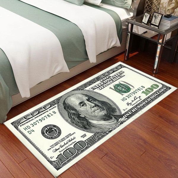 Творческий доллар спальня спальня кроваво-одеяло квадратное окно квадратное коврик американский модный бренд Сводительный стул против коврика может быть выпущено от имени от имени