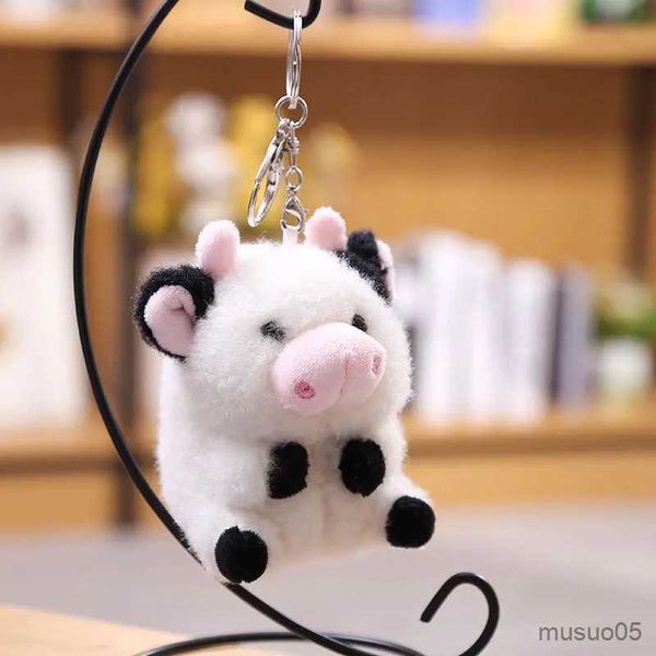 Catena per cellulare New Soft Cow Dolls Peluche Borsa da donna Portachiavi Ciondolo carino Decorazione Chiave 10 cm R231031