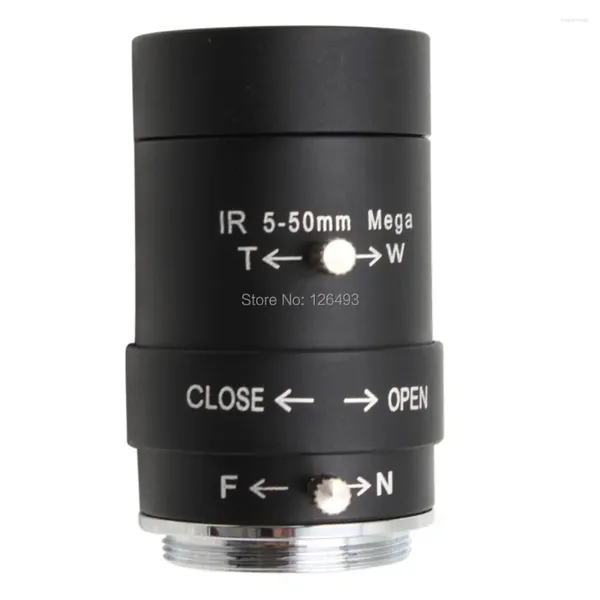 Lente varifocal com zoom manual de alta resolução e qualidade de montagem CS de 5-50 mm