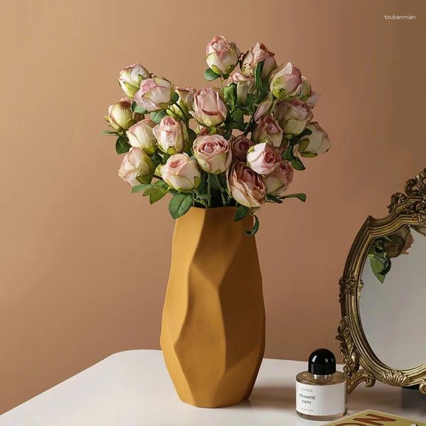 Вазы Керамическая ваза Гостиная ТВ Шкаф Настольное украшение может быть гидропонным цветком
