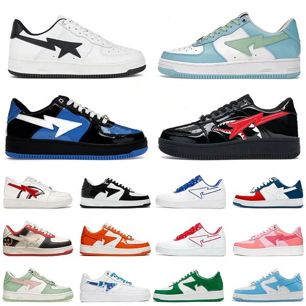 Sapatos Casuais Designer para Homens Mulheres Low Top Sneakers Preto Bebê Azul Rosa Laranja Verde Cinza Triplo Branco Marrom Bege Marinha Cor Combo Mens Tamanho 36-45