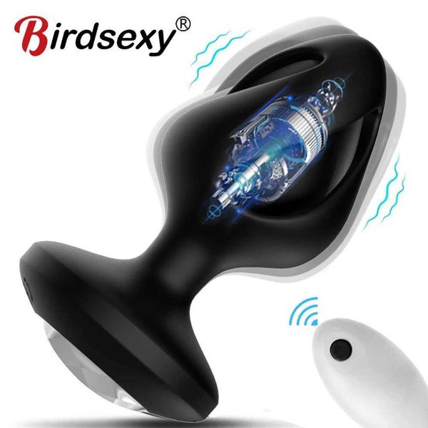 Vibradores Anal Butt Plug Vibrador para Homens Remoto Sem Fio Masculino Próstata Massageador Adulto Brinquedos Sexuais para Mulher Gay Erótico Sex Toys 221215