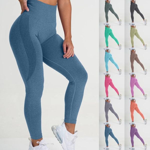 Pantaloni attivi Leggings fitness da donna Push Up Legging sportivo Donna Vita alta Collant da yoga Allenamento Abbigliamento da palestra casual Leggins di grandi dimensioni