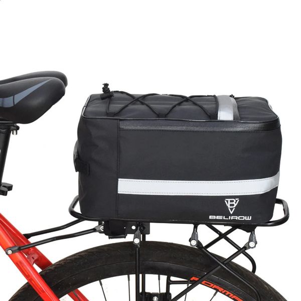Panniers sacos de bicicleta 15l saco cesta traseira à prova dwaterproof água pannier tronco volta rack assento ciclismo bagagem bolsa ombro 231030