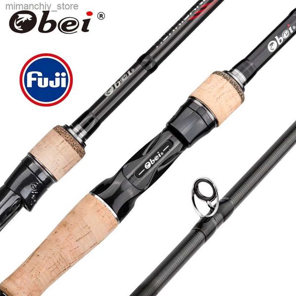 Varas de pesca para barco Obei HURRICANE 1.8 / 2.1 / 2.4 / 2.7 / 3.0m Fundição Vara de pesca giratória Fuji ou TS Guia Baitcasting Viagem pesca M / ML / MH / H Vara de isca Q231031