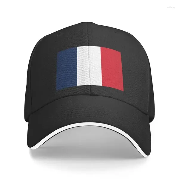 Berets moda unisex bandeira da França boné de beisebol adulto ajustável pai chapéu homens mulheres ao ar livre