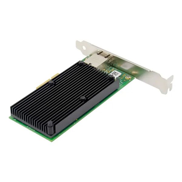 Scheda di rete convergente Ethernet in rame a porta singola PCI-E X4 RJ45 Scheda di rete server X550 da 10 Gigabit