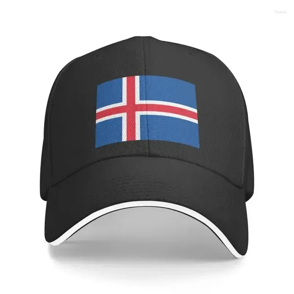 Berets Punk Unisex Flagge von Island Baseball Kappe Erwachsene Einstellbare Papa Hut Für Männer Frauen Hip Hop