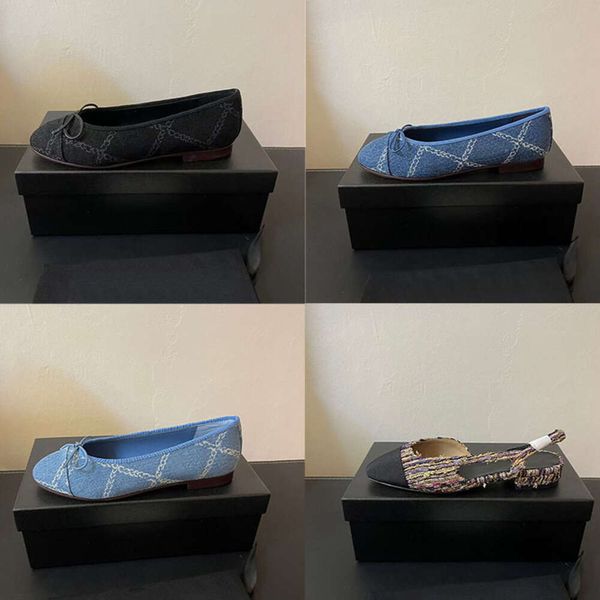 Kadın Bale Daireler Ayakkabı Tasarımcısı Bahar Düşük Topuk Deri Asla Sling Topuklu Elbise Ayakkabı Dans Düz Tekne Ayakkabı Partisi Ayakkabı No488