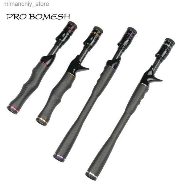 Varas de pesca de barco Pro Bomesh Spinning Casting Comprimento total Fibra de carbono Grip Handle Kit Vara de truta DIY Vara de pesca Acessório de componente de construção Q231031