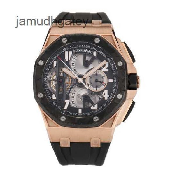 AP Swiss Luxus-Armbanduhren, Royal Ap Oak Offshore Series 26288OF.OO.D002CR.01, 18 Karat Roségold/geschmiedetes Karbon, manuelle mechanische Herrenuhr SDAF