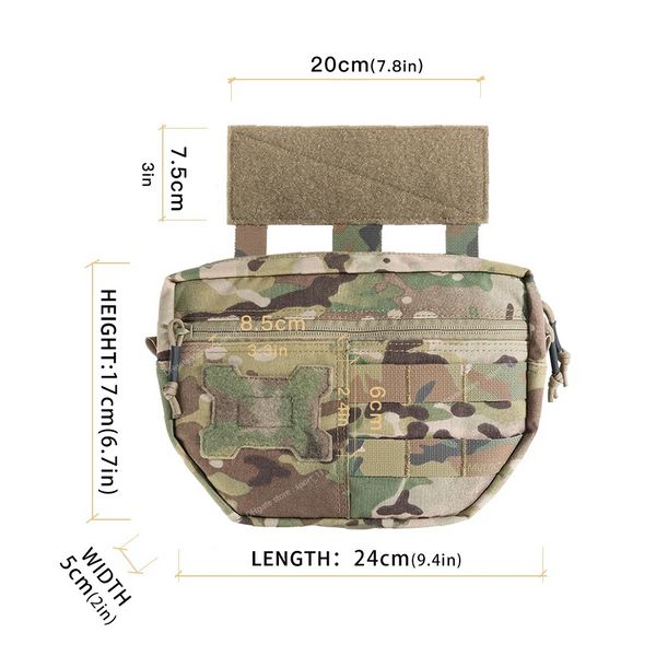 Colete tático pendurado saco ao ar livre multifuncional edc bolsa sistema molle pacote acessórios sacos caça caça sacos