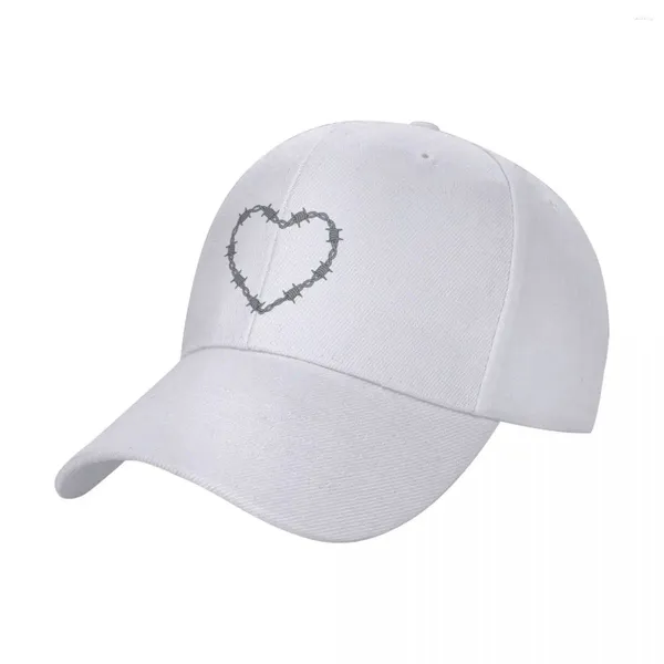 Beralar unisex beyzbol şapkaları dikenli tel kalp açık sokak kıyafeti yaz sporları kapaklar hip hop kapak casquette polikromatik