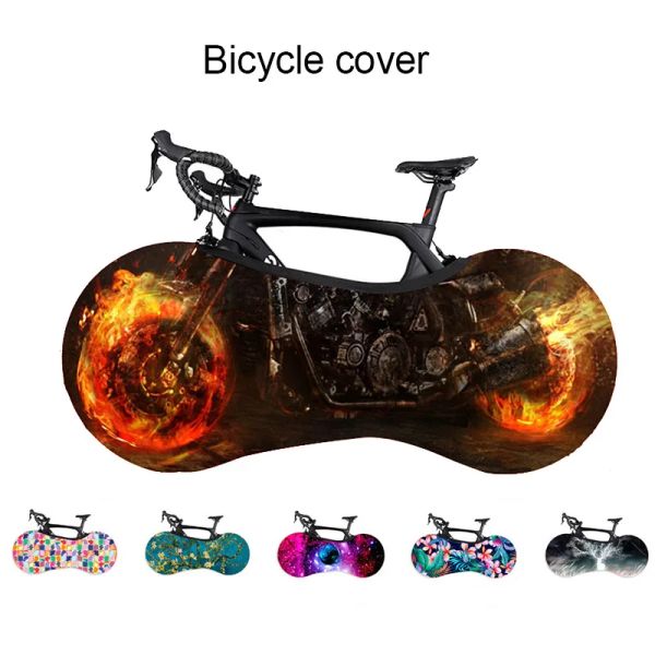 Bisiklet Koruyucu Kapak MTB Yol Bisiklet Aksesuarları Anti Tütsül Tekerlekler Çerçeve Kapak Çekmeye dayanıklı Depolama Çantası 158x62cm Bisiklet Kapağı