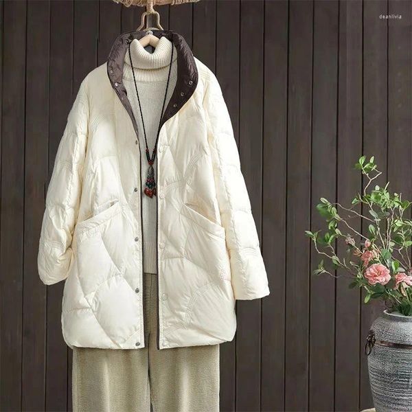 Trench da donna Cappotto da donna Parka Pressione Parka Giacche Inverno 2023 Modelli Courts Spring Ladies In Capispalla Lunghi