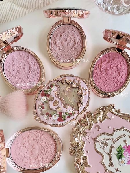 Blush Flower Knows Fragola Rococò Fard Fard in rilievo Trucco viso Opaco Shimmer Impermeabile Naturale Nudo Illuminante Guancia 231030