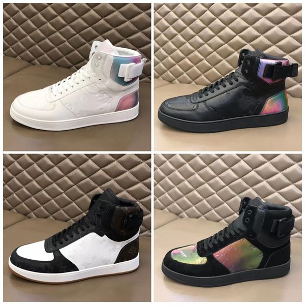 Rivoli Sneaker Designer Scarpe Luxury Uomo Sneakers alte Designer stivale in pelle di vitello arcobaleno Scarpe da ginnastica 38-46 11