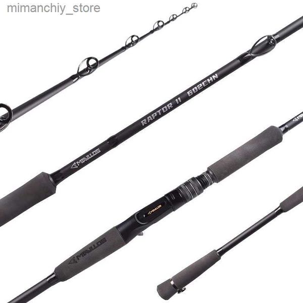 Varas de pesca de barco Mavllos RaptorII Vara de pesca de atum com isca de força de 20-50Lb 80-250g Ultraleve Carbon Bass Fishing Fundição Vara giratória Q231031