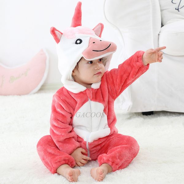 ROMTER ROMPERS BABY WINTER Kigurumi Lion Kostüm für Mädchen Jungen Kleinkind Tier -Jumpsuit Kleidung Pyjamas Kinder Overalls Ropa 38