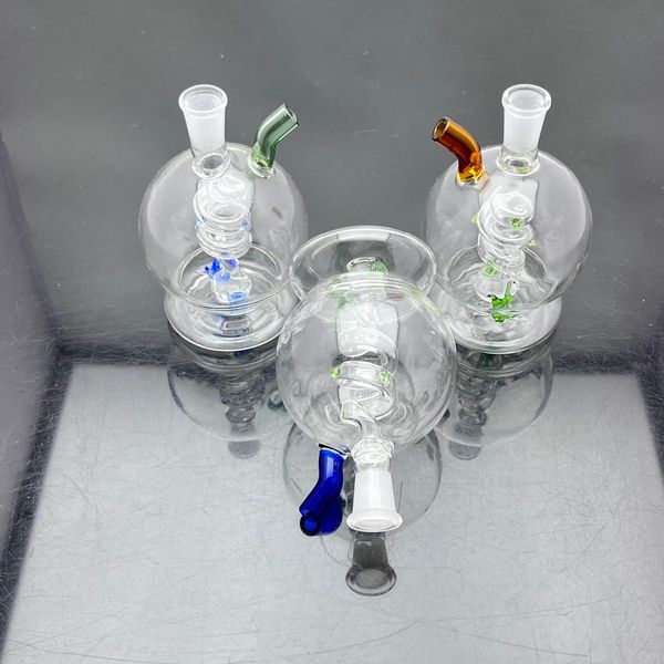 Pipe da fumo Aeecssories Glass Narghilè Bong Classic Garden Belly Pan Dragon Style Glass Water Smoke Bottle