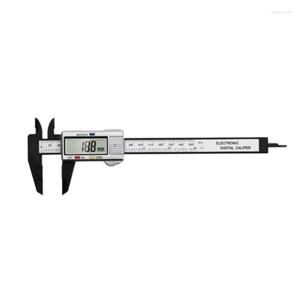 Akıllı Otomasyon Modülleri 150mm 6 inç Dijital LCD Elektronik Karbon Fiber Vernier Caliper Ölçüm Aracı 0-150mm Yüksek Mukavemet