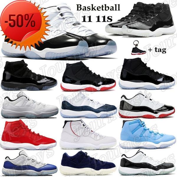 Stivali 11 11s 25th Anniversary Scarpe da basket Concord 45 23 Bred 2019 Uomo Donna Scarpe da ginnastica Gamma Blue Low Snake Navy Sneakers con portachiavi