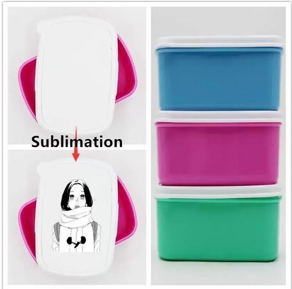 UPS Sublimation Bento Box Lunch Box per adulti Bambini Scatole portatili Campeggio all'aperto Comodo e materiali