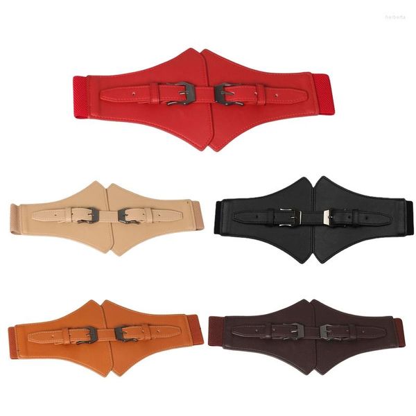 Cintos Corset Faux Leather Cummerbunds cinto da cintura para feminino Decores de casaco de saia 13mc