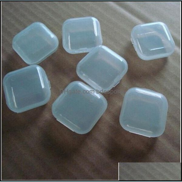 Ящики для хранения Бинки прозрачный пластиковый квадратный чехол мини -затычка для ушей с ER