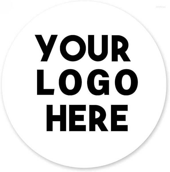 Embrulhe 200 adesivos redondos personalizados com etiquetas de logotipo de negócios personalizadas tags feitas feitas
