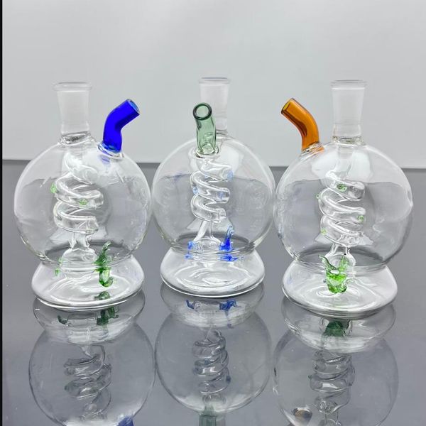 Glaspfeife Ölbrenner Bong Wasserpfeife Neue handgefertigte Panlong Glaswasserflasche Shao Guo Zubehör