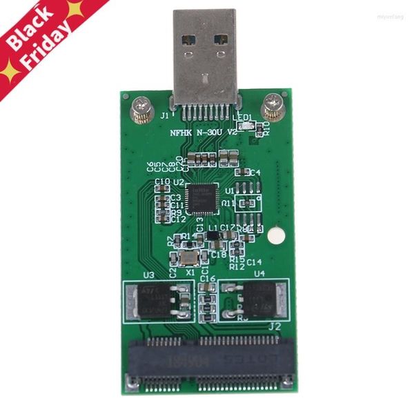 Компьютерные кабели Mini USB 3.0 к PCIe MSATA Внешний адаптер конверации PCBA PCBA