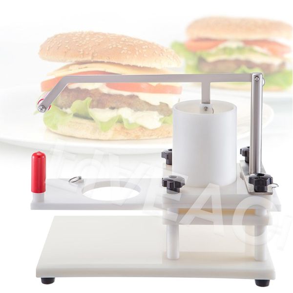 LIVEAO Manuelle Hamburgerpresse für die Küche, 110 mm, 130 mm, Burgerform-Patty-Maker, multifunktionale runde Hackbratenmaschine