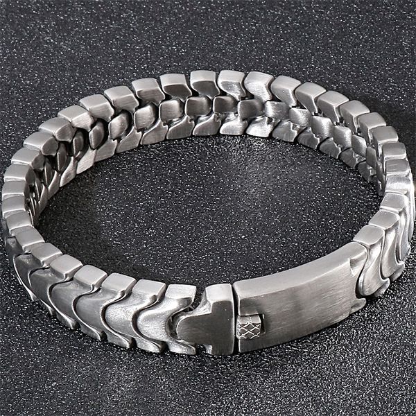 Bracciale Bangle Uomo 12MM Acciaio inossidabile opaco Mens On Hand Bands Bracciali Gioielli maschili Iron Mannen Armband Articolo all'ingrosso 220831