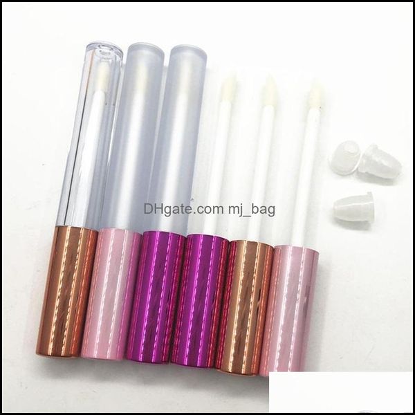 Garrafas de armazenamento Jarros vazios Clear Labial Tube Contêineres de Plástico Fosmético Jarros cosméticos Glose Lip Make Up Organizer garrafa Lad Dhanm